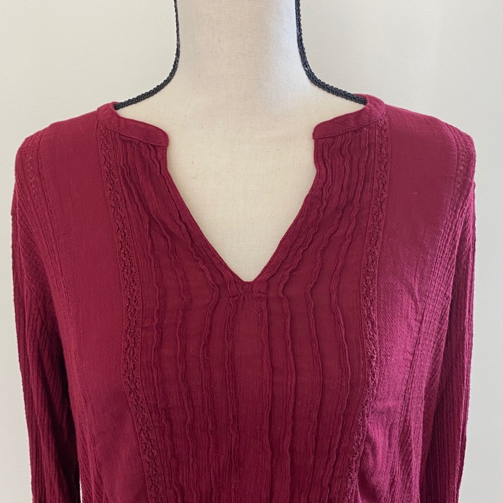Maroon Lucky Brand Shirt